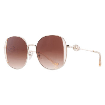 Brown Gradient Round Ladies Sunglasses HC7176B 900574 54