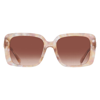 Brown Gradient Square Ladies Sunglasses HC8424U 586874 54 Brown Gradient Square Ladies Sunglasses HC8424U 586874 54