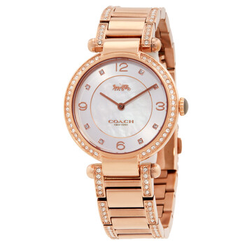 Coach Audrey Quartz Crystal Mother of Pearl Dial Ladies