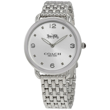 Coach Delancey Slim Silver Crystal Dial Ladies Watch  display picture 3