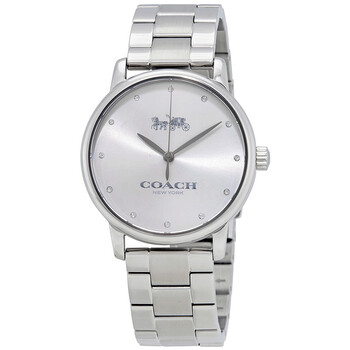 Coach Grand Silver Dial Stainless Steel Ladies Watch  display picture 1