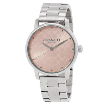 coach 腕時計【handmaderiro】 Coach New York Women's Black Dial Genuine Leather Strap