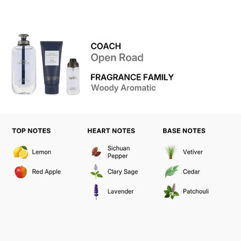Men's Open Road 3pcs EDT Gift Set Fragrances 3386460134774