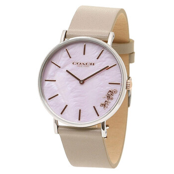 Coach Perry Quartz Lilac Mother of Pearl Dial Ladies Watch