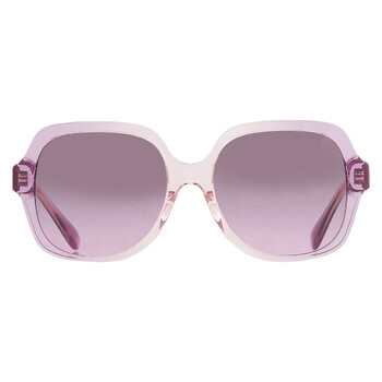 Purple Gradient Square Ladies Sunglasses HC8395U 581390 54 Purple Gradient Square Ladies Sunglasses HC8395U 581390 54