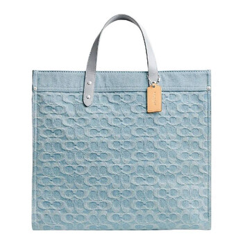 Coach Signature Denim Tote Bag CG023 PBU 195031937316