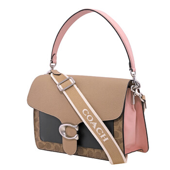 Coach Tabby Shoulder Bag In In Colorblock Signature Canvas 