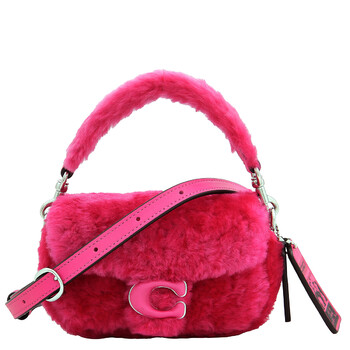 Coach The Lil Nas X Drop Tabby Bag 12 In Shearling In Pink CP940