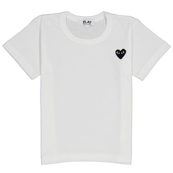 Comme Des Garcons Kids Embroidered Red Heart Short-sleeve T