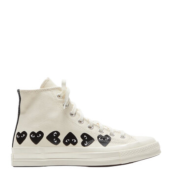 Play x Converse Men's Multi Heart High Top P1K127-BEIGE Play x Converse Men's Multi Heart High Top P1K127-BEIGE