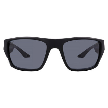Prada Linea Rossa Grey Mirror Square Men's Sunglasses PS 01US