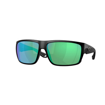 FLY LINE Green Mirror Polarized Glass Rectangular Men's Sunglasses 6S9129 912903 64