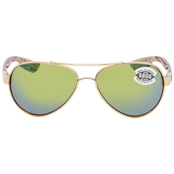 Costa Del Mar LORETO Blue Mirror Polarized Glass Pilot