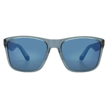 LOS ALIJOS Blue Mirror Polarized Polycarbonate Square Men's Sunglasses 6S9126 912608 59