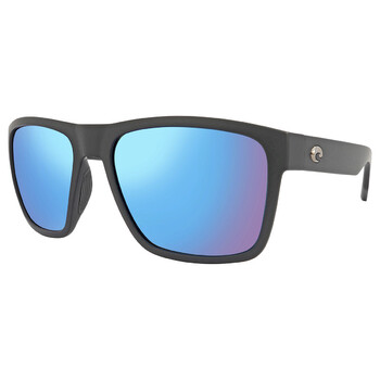 Paunch XL Blue Mirror Polarized Glass Square Men's Sunglasses 6S9050 905001 59