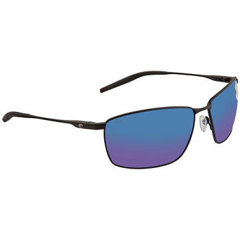 TURRET Blue Mirror Polarized Polycarbonate Men's Sunglasses TRT 11 OBMP 63