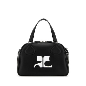 Courrèges Black Leather Reedition Handbag