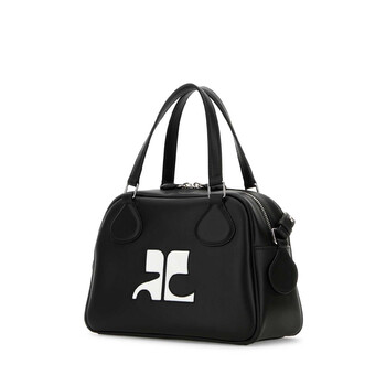 Courrèges Black Leather Reedition Handbag