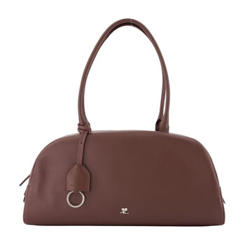 Courrèges Leather Shoulder Bag — Brown 126GSA214CV0034-1099