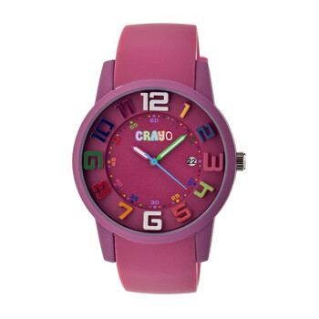 Festival Fushia Dial Fushia Silicone Unisex Watch CR2005
