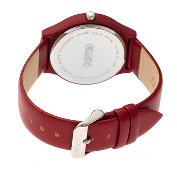 Jubilee Blue Dial Red Leatherette Watch CRACR4603