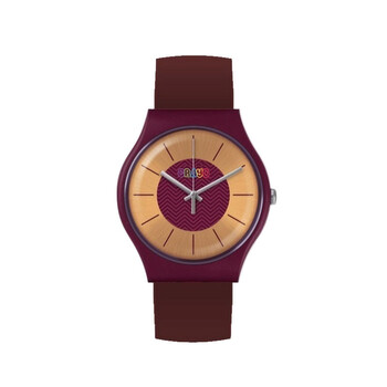 Trinity Gold Dial Maroon Leatherette Watch CRACR4408 Trinity Gold Dial Maroon Leatherette Watch CRACR4408