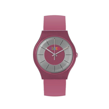 Trinity Silver Dial Hot Pink Leatherette Watch CRACR4406 Trinity Silver Dial Hot Pink Leatherette Watch CRACR4406