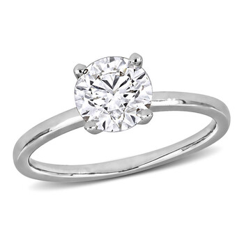1 1/2CT TW Lab Grown Diamond Solitaire Engagement Ring in 14k White Gold JMS011854
