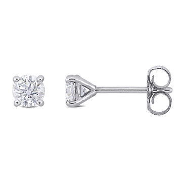 1/2ct TDW Lab-Created Diamond Solitaire Stud Earrings in 14k White Gold JMS011334