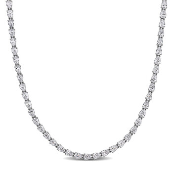Amour 44 CT TGW Square Created White Sapphire Men's Tennis