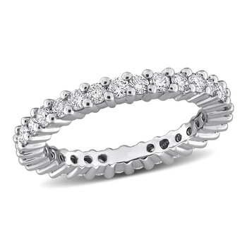 1CT TW Lab Grown Diamond Eternity Ring 14k White Gold JMS011879 1CT TW Lab Grown Diamond Eternity Ring 14k White Gold JMS011879