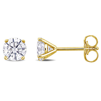 1ct TW Lab-Grown Diamond Martini-Style Stud Earrings in 14k Yellow Gold JMS011525