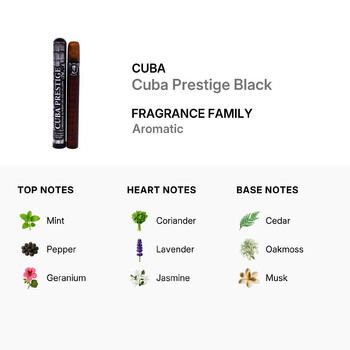 Prestige Black by Cuba for Men - 1.17 oz EDT Spray
