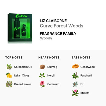 Curve Forest Woods / Liz Claiborne 2 Pc EDC Gift Set (M)