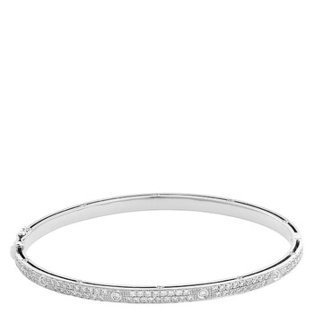 D.Side White Gold and Diamonds Bracelet, Size M 20086870