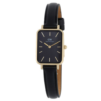 Daniel Wellington QUADRO MINI MELROSE 腕時計 DW00100647 Quadro mini-onyx square dial watch for women | DW