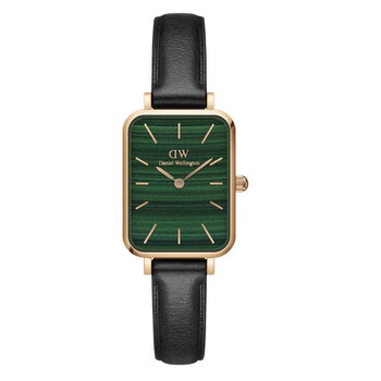 Daniel Wellington 腕時計 QUADRO STUDIO DW00100519 Quadro Studio - Womens square watch - Black & Rose Gold | DW