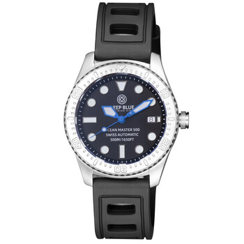 Ocean Master 500 Automatic Black Dial Men's 40 mm Watch OM500BLKBLURNDHR