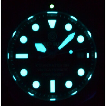 Ocean Master 500 Automatic Black Dial Men's 40 mm Watch OM500BLKBLURNDHRBRCLTJUB