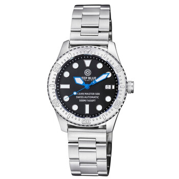 Ocean Master 500 Automatic Black Dial Men's 40 mm Watch OM500BLKBLURNDHRBRCLTOYS