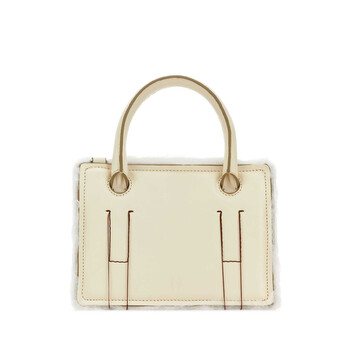 Ivory Leather Mini Otto Handbag 23WDNBO002 CREAM