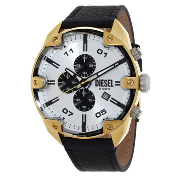 Diesel Mega Chief Chronograph Black Dial Men's Watch DZ4283