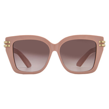 Dior CDIOR S1F Brown Square Ladies Sunglasses CD40149F 72F