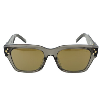 Dior CD DIAMOND S3F Brown Square Men's Sunglasses DM40084F 45E 55