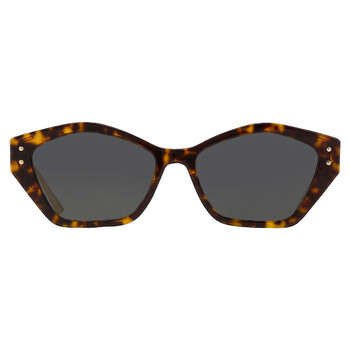 Green Geometric Ladies Sunglasses MISSDIOR S1U CD40107U 52N 56