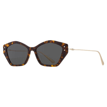 Green Geometric Ladies Sunglasses MISSDIOR S1U CD40107U 52N 56