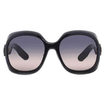 Smoke Gradient Round Ladies Sunglasses CD40114F 20B 58