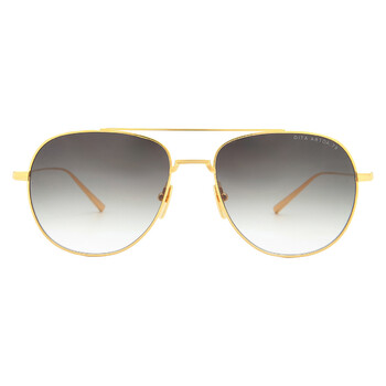 Dita FLIGHT.006 Grey Milky Gold Flash Navigator Unisex Sunglasses