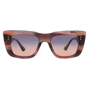 MAHINE Grey Peach Gradient Cat Eye Ladies Sunglasses DTS437-A-02 53