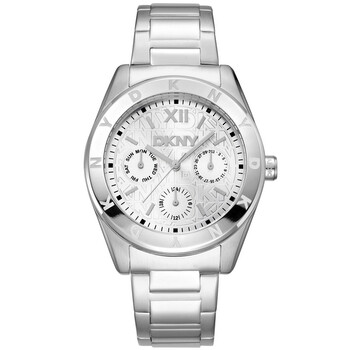 DKNY Chronograph Wite Dial Steel and Ceramic Bracelet Ladies  display picture 1
